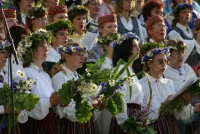 Svētku dalībnieki. Fotogrāfs J. Daunaiskis