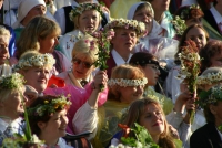 Apvienotā kora dalībnieki.Fotogrāfs J. Dunaiskis