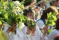 Apvienotā kora dalībnieki.Fotogrāfs J. Dunaiskis