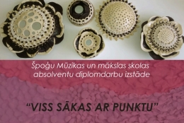 Izstāde “Viss sākas ar punktu” periodikas lasītavā