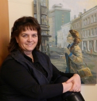 Mākslinieces Jeļenas Nosovas personālizstāde Latgales Centrālajā bibliotēkā