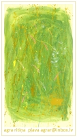 Agras Ritiņas gleznu personālizstāde „Pļava” Latgales Centrālajā bibliotēkā