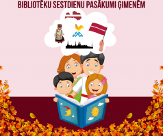 Daugavpils bibliotēkas novembrī gaida ģimenes ar bērniem
