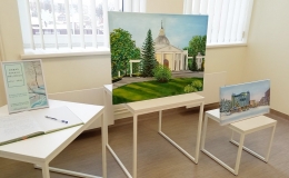 Jaunbūves bibliotēkā skatāma Borisa Borisova gleznu izstāde “Dabas ainavu melodija”