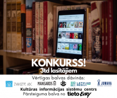 Aicinām 3td e-GRĀMATU bibliotēkas lasītājus piedalīties konkursā