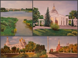 Gleznu izstāde “Mana pils – Daugavpils” Piekrastes bibliotēkā