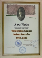 Voldemāra Caunes balvas ieguvēja – Bērnu bibliotēkas “Zīlīte” vadītāja Anna Pakere