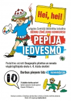 Bibliotēka rīko bērnu zīmējumu konkursu “Pepija iedvesmo”