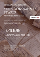 Baltā galdauta svētki bibliotēkā – izstāde “Senā dokumenta stāsts”